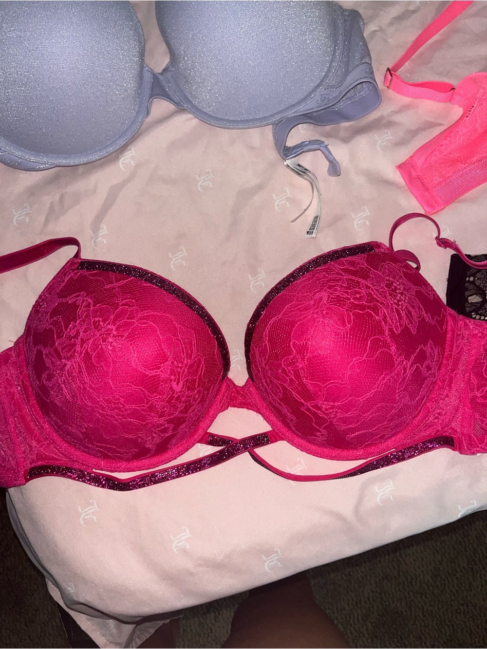 Victoria’s Secret Rhinestone Push Up Bra Size 36DD